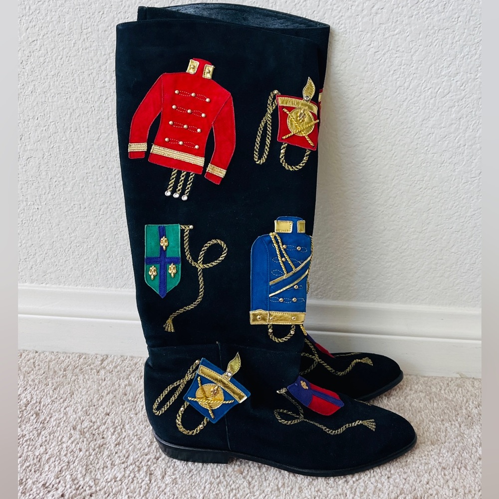 Rare Vintage Zalo Suede leather Boots for Christmas
